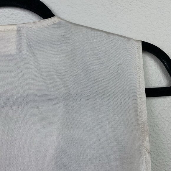 Vtg Facets By Mirrors Men's Medium Pig Print Tapestry Vest Quirky Piggy Button - Picture 12 of 16